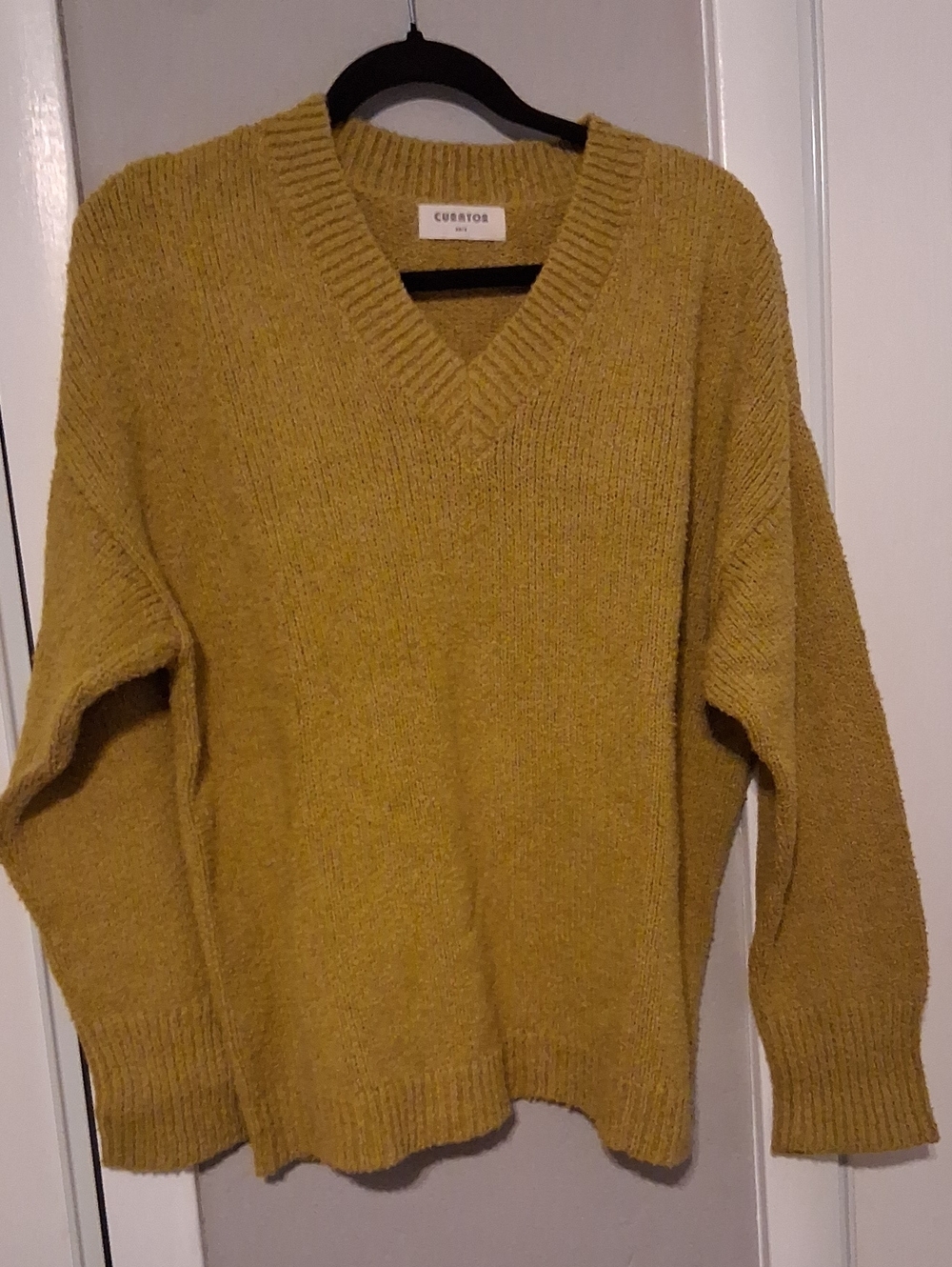 NWOT Curator SF Vera Sweatee Chartreuse XS/S Cotton Top - Picture 5 of 7